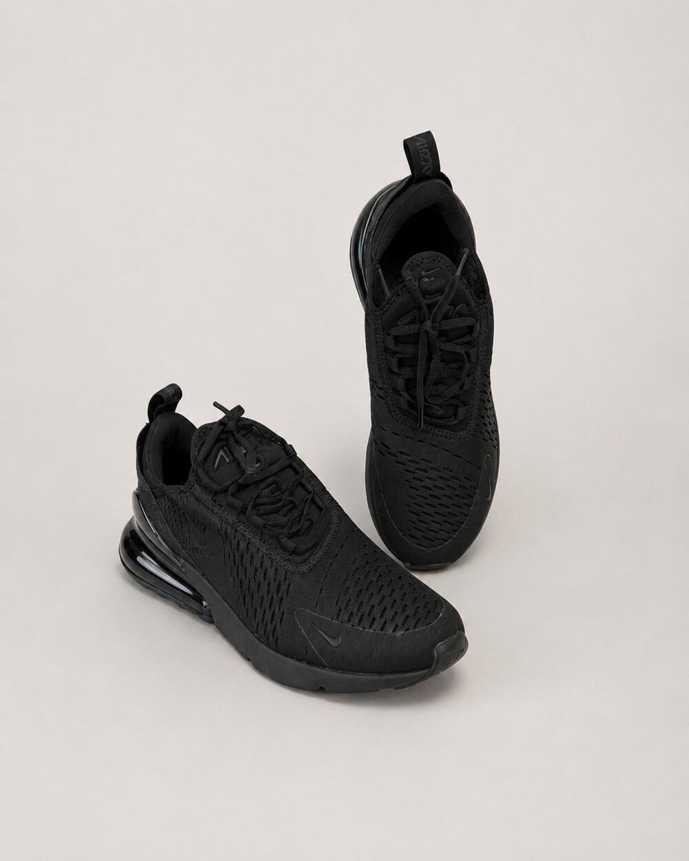 WOMENS  Nike Air Max 270 Sneakers Black Mesh Logo Lace-up Low Top NO SIZE